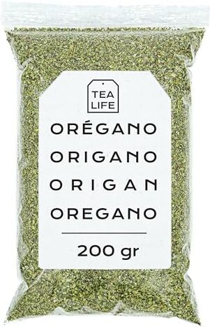 Tea Life Origano 200gr Origano Secco Origano Foglie Origano Spezia Origano Sfuso (200 gr)