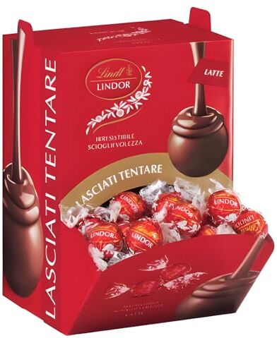 Lindt Lindor Praline di Cioccolato al Latte e Morbido Ripieno Expo da 1,2 Kg