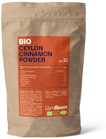 GymBeam Cannella di Ceylon in Polvere BIO 100g, Superiore alla Cannella Classica, Aroma Eccezionale, Sapore Dolce, Ottima per Cucina e Dolci 100g