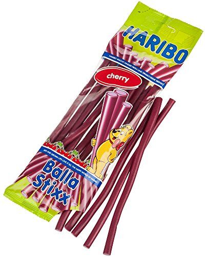 HARIBO Balla Stixx Ciliegia, Orsetti, Caramelle Gommose, Frutta, Sacchetto, 200g