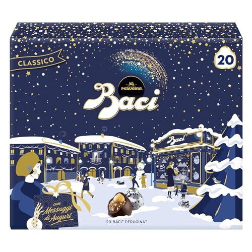 Perugina BACI  Cioccolatini Fondenti ripieni al Gianduia, Scatola Regalo 250g