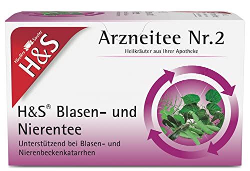 H&S Blasen- und Nierentee Arzneitee Nr. 2, 20 pz Sacchetto filtro