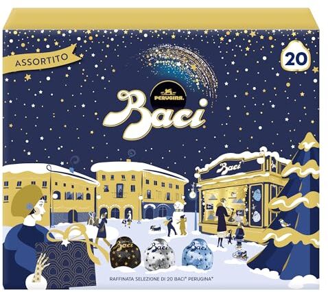 Perugina BACI  Assortito Cioccolatini ripieni al Gianduia, Scatola Regalo 250g