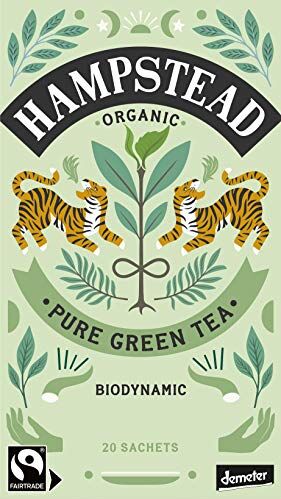 Generico Hampstead Tea   Puro Tè Verde Biologico e Biodinamico 1 x 20 Bustine di Tè (40 Gr)