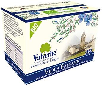 VALVERBE Tisana Viola Balsamica Biologico 20 Filtri Pacco da 6 120 g