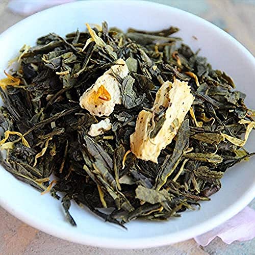 Tea Soul Tè Verde BIOLOGICO Sencha al Mango e Ananas • Tè giapponese di alta qualità • Confezione da 50g •