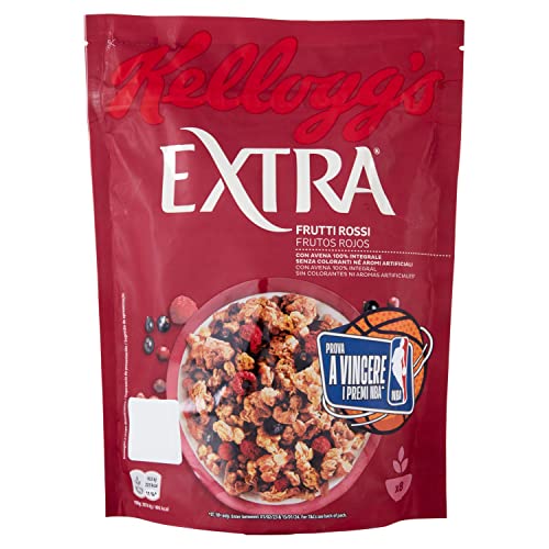 Kellogg's Cereali Extra Frutti Rossi, 375g