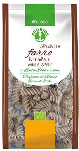 Probios Fusilli di Farro Integrale Pacco da 12 x 500 g