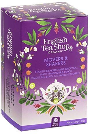 Generico English Tea Shop®   Movimento e Dinamismo Collezione   Tè Neri Assortiti in 5 Miscele Differenti Made in Sri Lanka 20 Bustine di Tè (42 Gr)