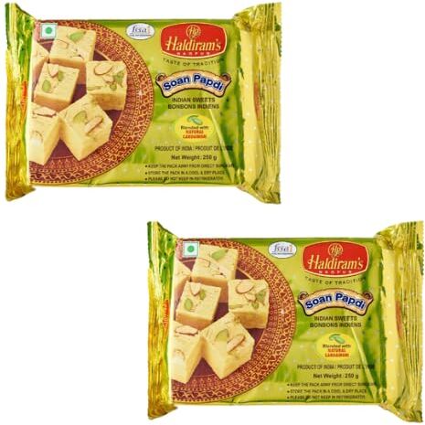 Generico Haldiram's Soan Papdi Bundle 2 x 250g Delizia Indiana