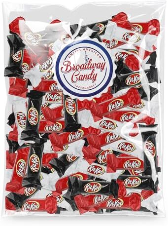 Candy Kitkat Miniature assortite da 1 kg, assortimento di cioccolato fondente, cioccolato al latte e cioccolato bianco