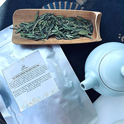 TEA SOUL Tè Verde Spring Pre-Qing Ming Long Jing • Raccolto nel 2022 • Confezione 50 Grammi •