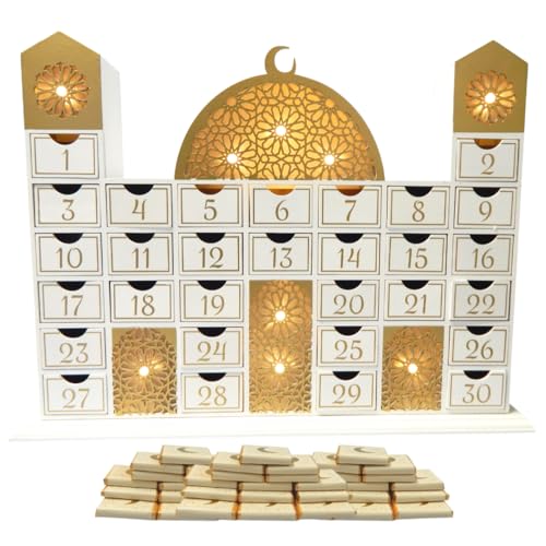 Peacock Supplies Calendario della Moschea del Ramadan e cioccolatini alla crema (30 pezzi)
