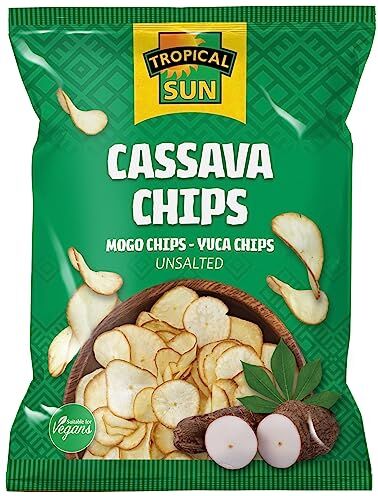 Sun Patatine di manioca, 80 g (confezione da 6) (non salata)