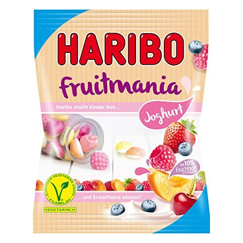 HARIBO Fruitmania Joghurt, Frutti, Caramelle Gommose alla Frutta, Sacchetto, 175 g