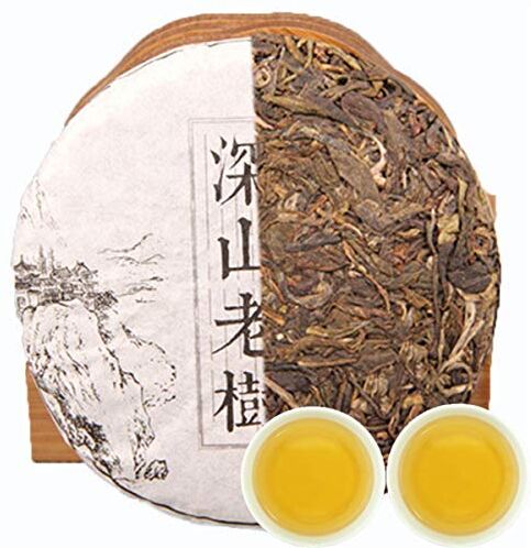 HELLOYOUNG Tè Puer fatto a mano 100g (0.22 lb) Tè Pu'er crudo Ecologia cinese Vecchio albero Tè Puer verde biologico Tè Pu Pu Erh Sheng Bruciagrassi Tè verde Tè cinese Tè Puer