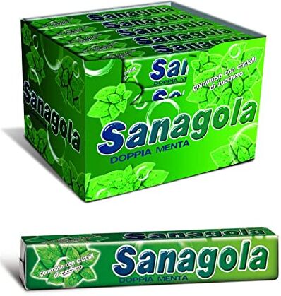 Generico Caramelle Sanagola Doppia Menta 20 Pacchetti Stick da 30 g Mint