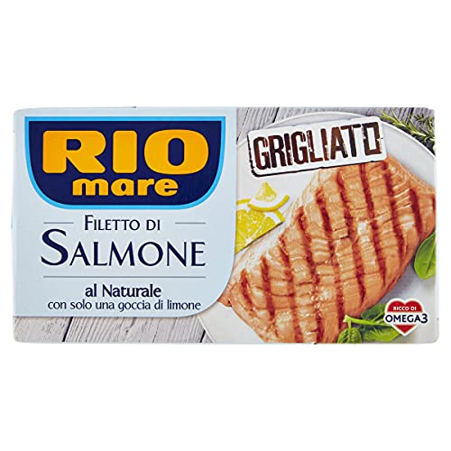 Rio Filetto di Salmone Grigliato Al Naturale, Ricco di Omega 3, 1 Confezione da 125g