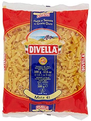 Divella PASTA DI SEMOLA DI GRANO DURO MISTA 41 GR 500 X 24