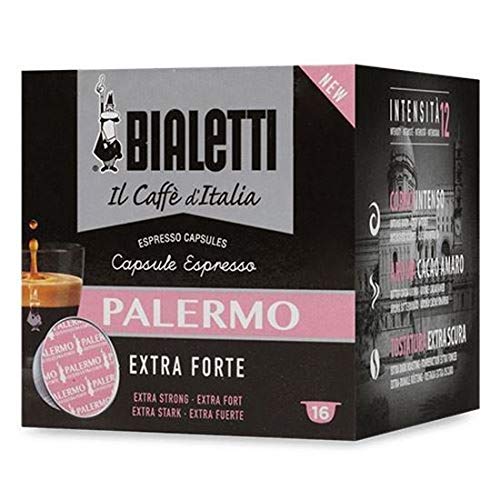 Bialetti 80 capsule caffè  Caffè d'Italia Palermo (Gusto Extra Forte)