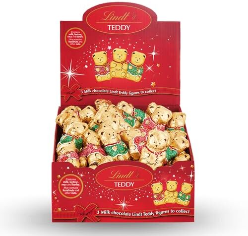 Lindt Teddy Orsetti di Cioccolato al Latte Espositore da 100 x 10 gr Vacanze Natale Feste CoCoCiok