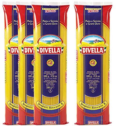 Divella Spaghetti Ristorante Pasta, 0,5 kg (confezione da 20)