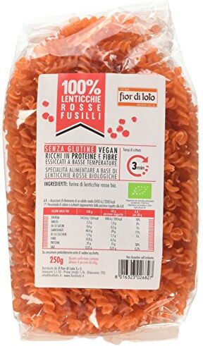 Fior di Loto Fusilli di Lenticchie Rosse 250 g