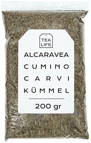 Tea Life Semi di Cumino 200gr Cumino Intero Cumino Tisana Cumino Cumino Sfuso (200 gr)