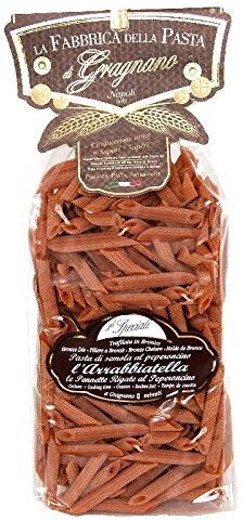 La Fabbrica della Pasta di Gragnano Arrabbiatella Penne rigate al peperoncino IGP 500 Gr. Cartone 16 Pezzi