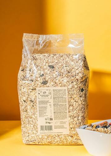 KoRo Muesli con semi bio 2 kg Per la tua colazione Con fiocchi d'avena, semi di lino e altro Senza zuccheri aggiunti Senza frutta secca