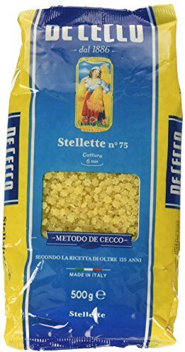 De Cecco Pasta Stellette 6 pezzi da 500 g [3 kg]