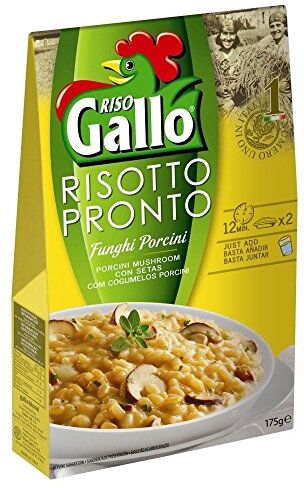 Riso Gallo Risotto Pronto Ai Funghi Porcini (175g) (Confezione da 2)