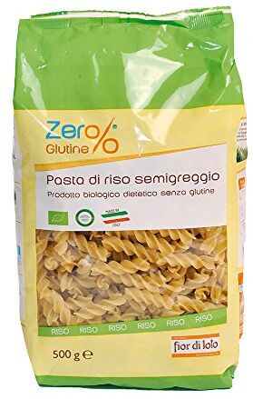 Fior di Loto Zer% Glutine Fusilli di Riso Integrale 500 gr