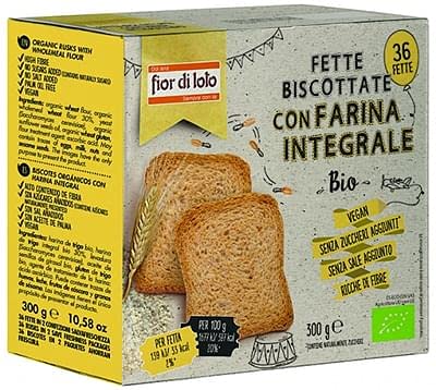 Fior di Loto Fette Biscottate Integrali Di Frumento 30 g