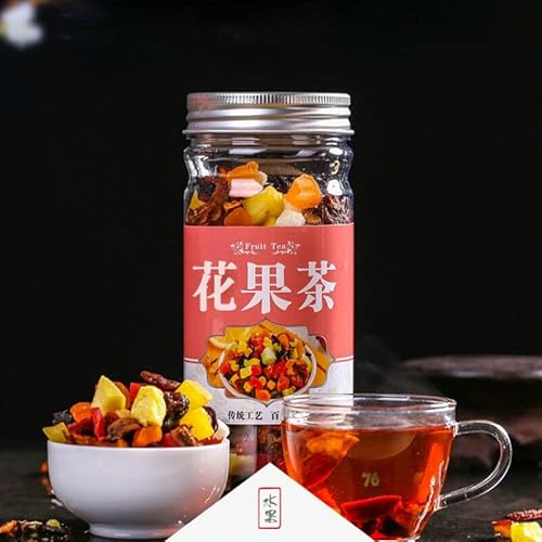 HELLOYOUNG 180g di tè alla frutta naturale fatto a mano con fiori in scatola, tisane al gusto di tè