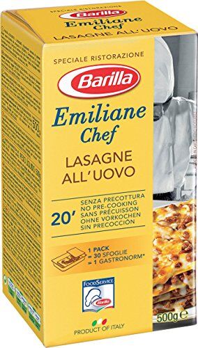 Barilla Emiliane Chef Lasagne all'Uovo – Confezione da 6 (6 x 500 g)