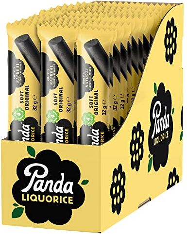 Panda ®   Natural Liquorice Bars gusto originale   32 Gr x 36 Barrette