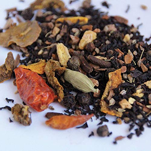 Tea Soul Infuso di Spezie con tè Chai e Curcuma 50g in barattolo Floreale