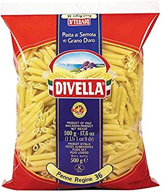 Divella PASTA DI SEMOLA DI GRANO DURO PENNE REGINE 36 GR 500 X 24