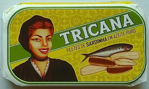 Generic Tricana Filetto di Sardine All'Olio di Oliva/Prodotto Gourmet del Portogallo 5 x 120 gr Pack