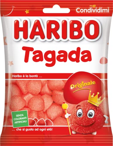 HARIBO Tagada, Caramelle Gommose, Gusto Frutta, Ideali per Feste e Dolci Momenti Di Relax 175gr