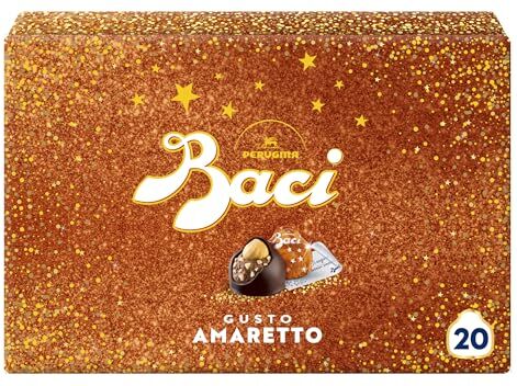 Perugina BACI  Amaretto Cioccolatini Fondenti ripieni al Gianduia, Latta Regalo 250g