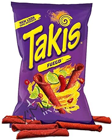 Generic Takis Fuego Tortilla chips al sapore di peperoncino piccante e lime, 180 g   Numero di confezioni a scelta