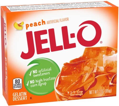 Jell-O , Gelatin Dessert, Peach (Pack of 6)