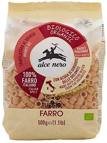 Alce Nero Tubetti rigati trafilati al bronzo 100% farro italiano