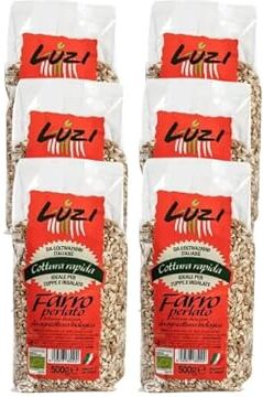 Generic Farro Perlato Biologico, 6 confezioni da 500 gr, Luzi Food, 3 Kg