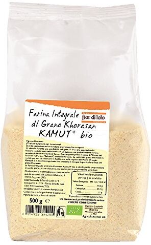 Fior di Loto Farina Integrale di Grano Khorasan Kamut 500 gr [confezione da 3]