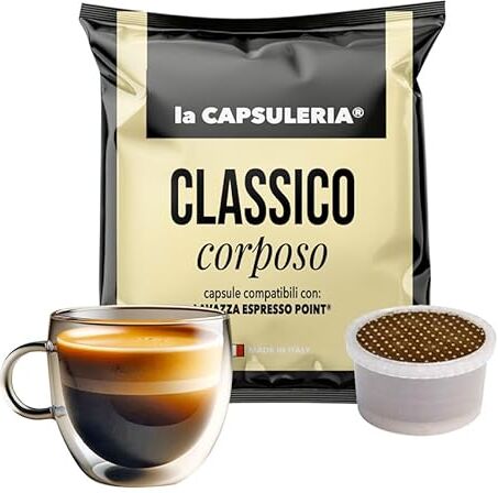 La Capsuleria Caffè CLASSICO, corposo e cremoso (100 Capsule) compatibili con Lavazza Espresso Point