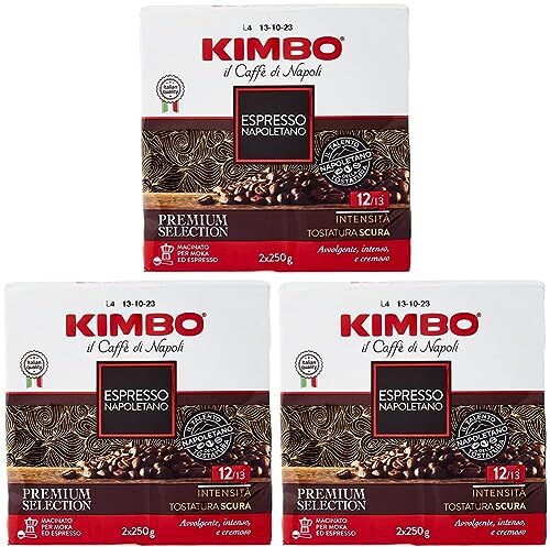 Kimbo Caffè Macinato Espresso Napoletano Confezione da 6 x 250 gr