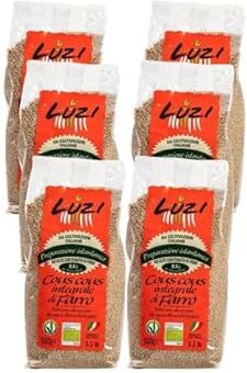 Generic Cous Cous di Farro Integrale, 6 confezioni da 500 gr, Luzi Food, 3 Kg